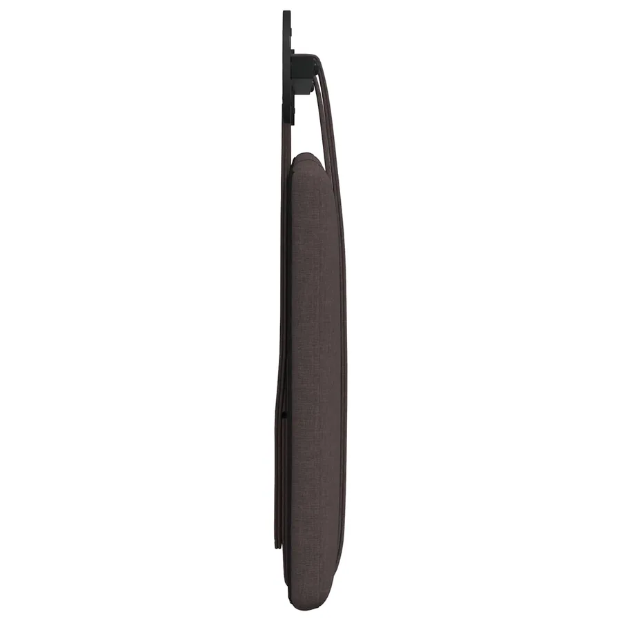 Tête de lit suspendue Marron foncé Tissu - 6