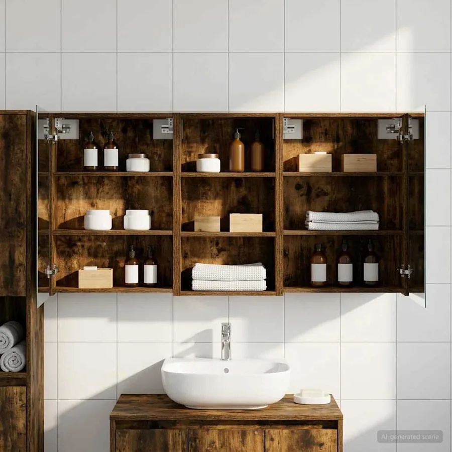 Ensemble de Meubles de Salle de Bain 3 pcs 140 x 14,5 x 70 cm