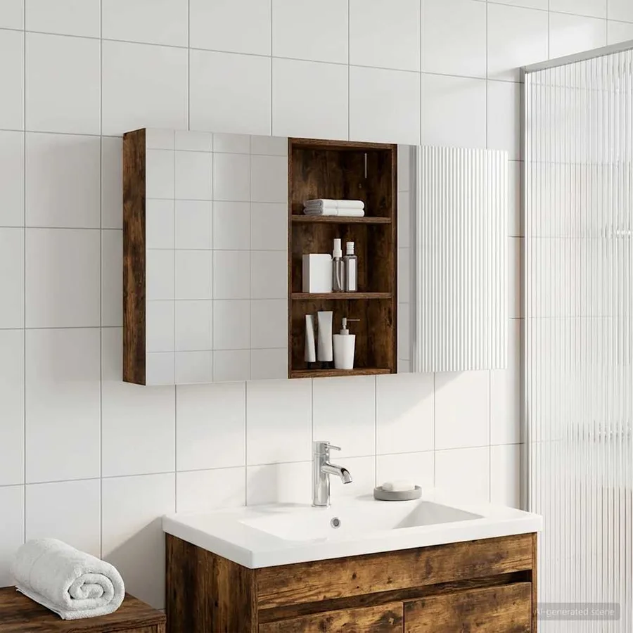 Ensemble de Meubles de Salle de Bain 3 pcs 140 x 14,5 x 70 cm - 4