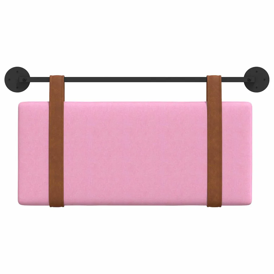 Tête de lit suspendue Rose PU antique - 5