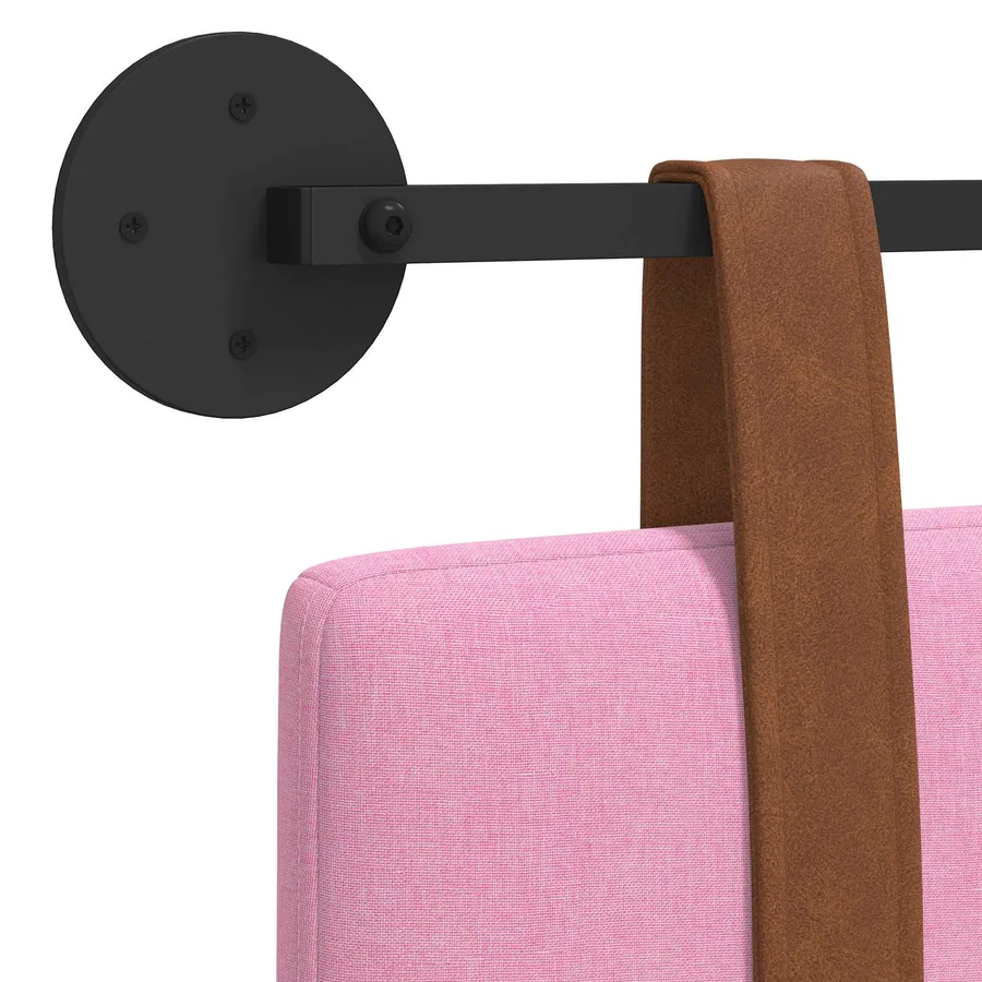 Tête de lit suspendue Rose PU antique - 9