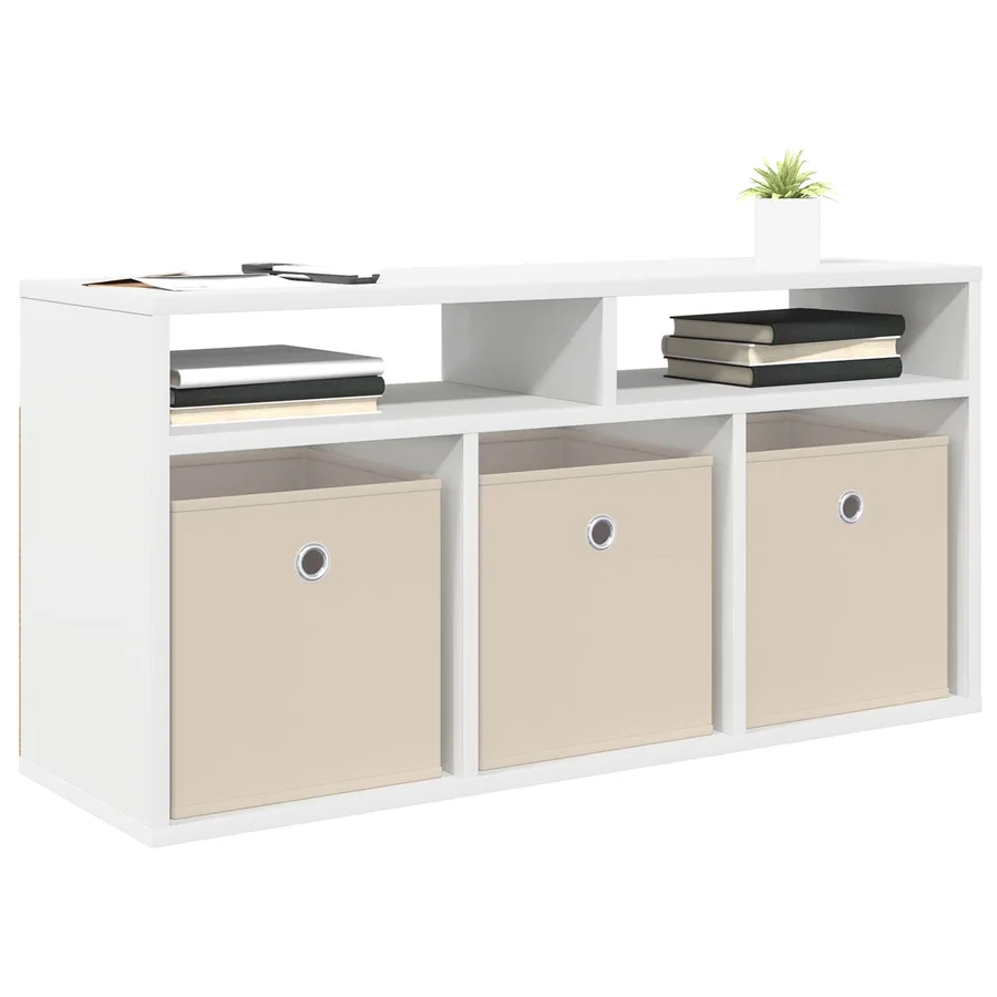 Basboard avec tiroir Blanc 87 x 27,5 x 43 cm - 3