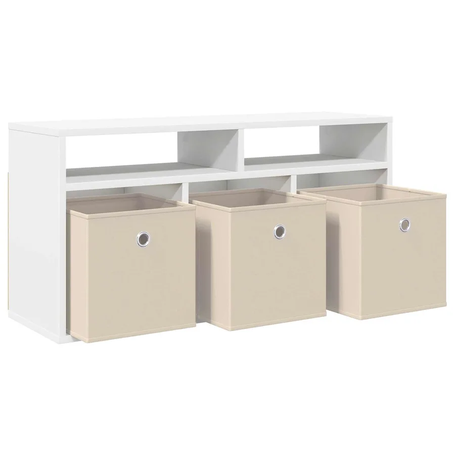 Basboard avec tiroir Blanc 87 x 27,5 x 43 cm - 5