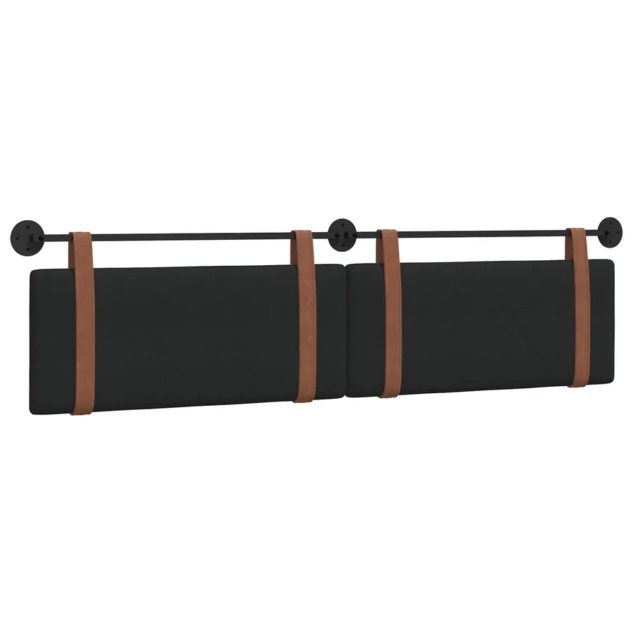 Tête de lit suspendue Noir PU antique - 2