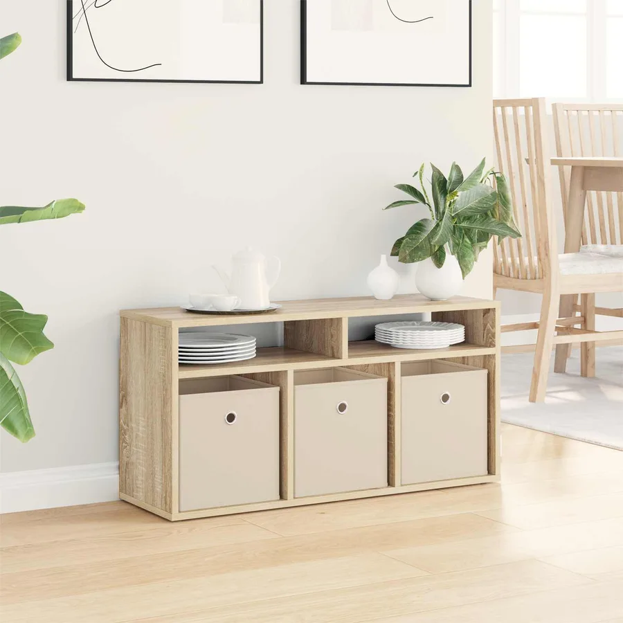 Basboard avec tiroir Chêne Sonoma 87 x 27,5 x 43 cm - 4