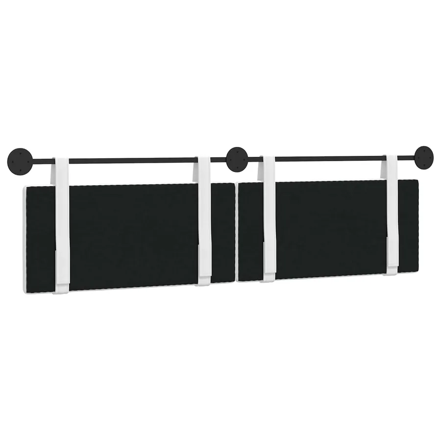 Tête de lit suspendue Blanc Tissu - 7