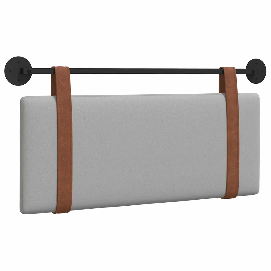 Tête de lit suspendue Gris nuage PU antique - 2