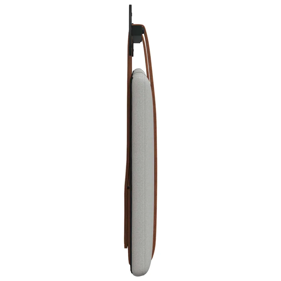 Tête de lit suspendue Gris nuage PU antique - 6