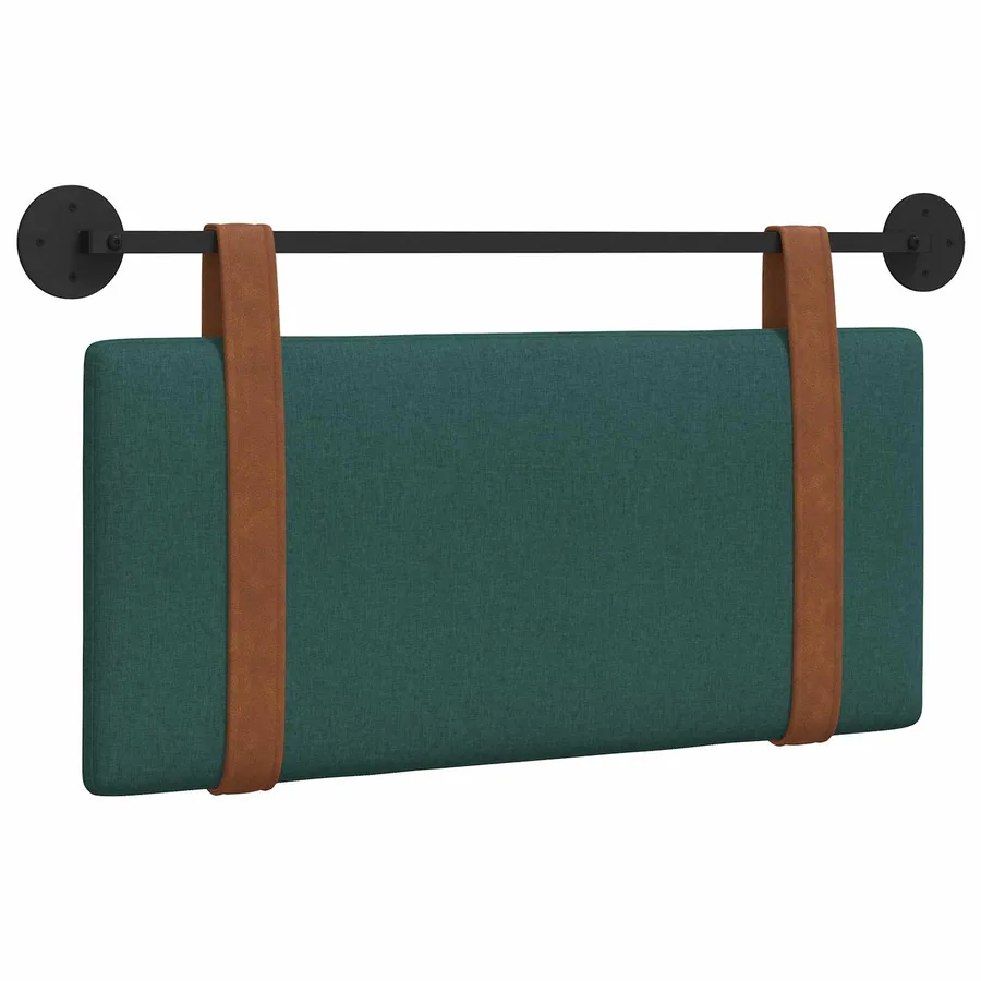 Tête de lit suspendue Vert foncé PU antique - 2