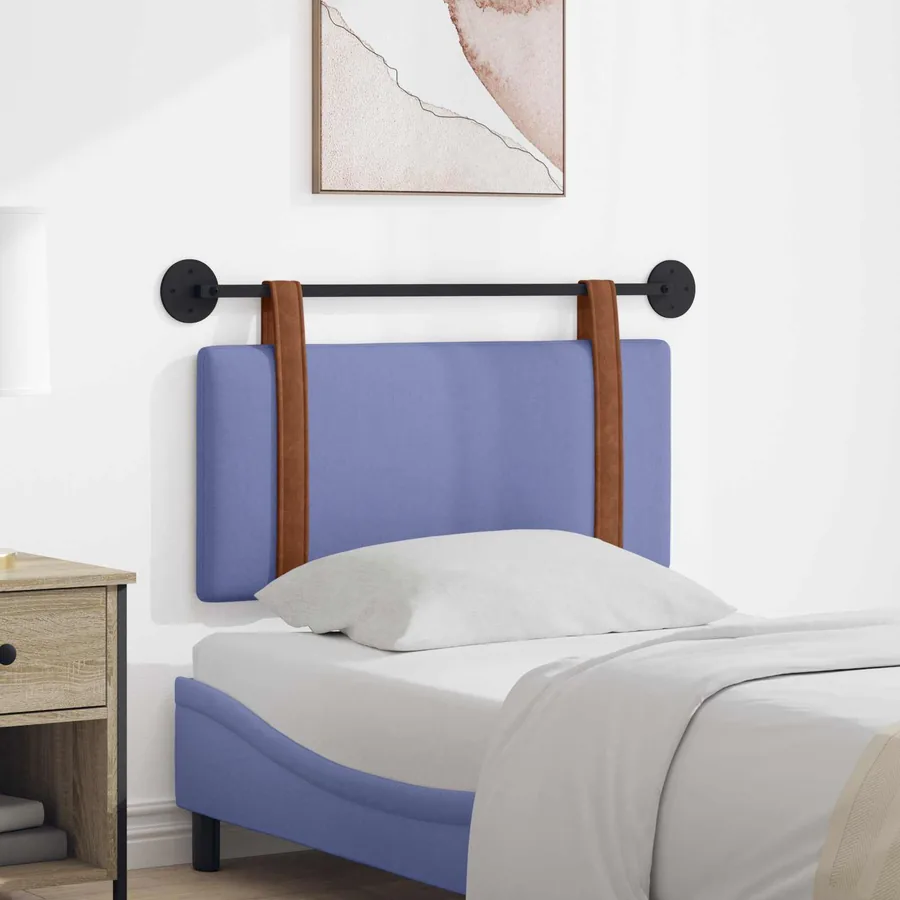 Tête de lit suspendue Bleu denim PU antique