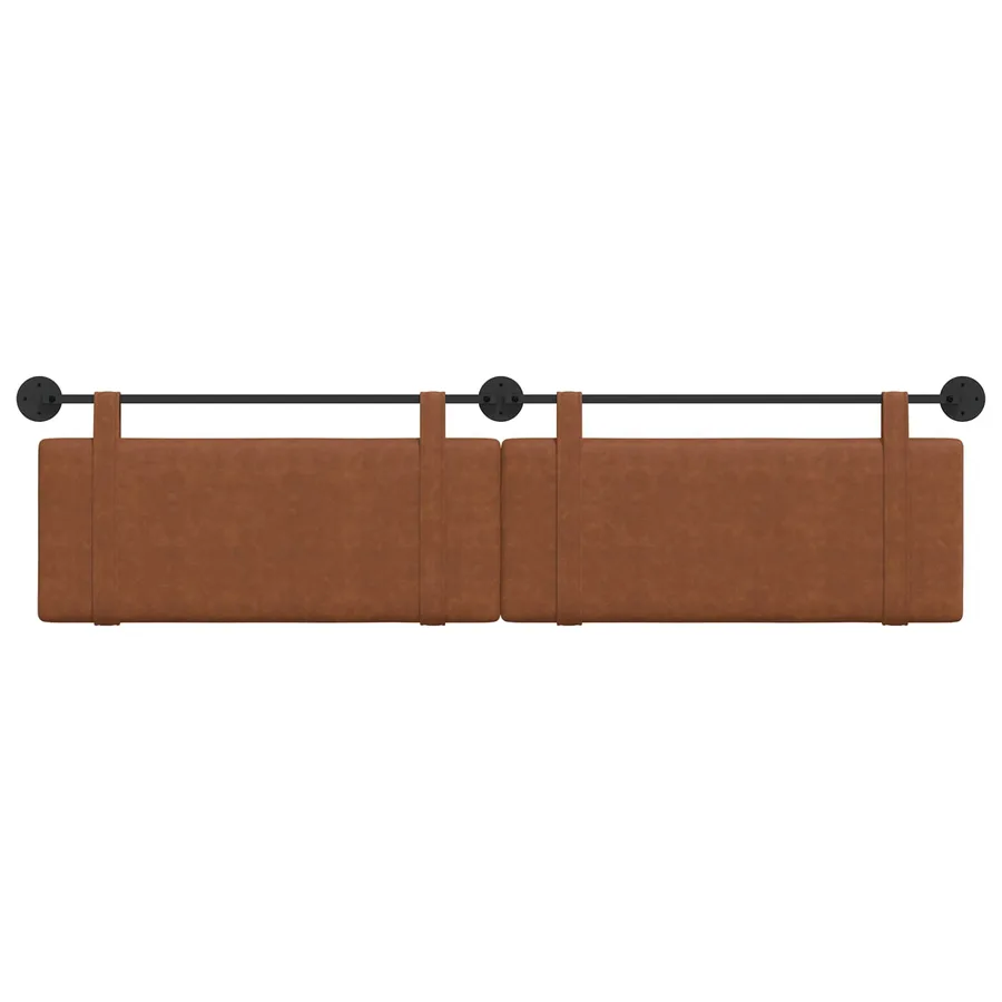 Tête de lit suspendue Marron PU antique - 5
