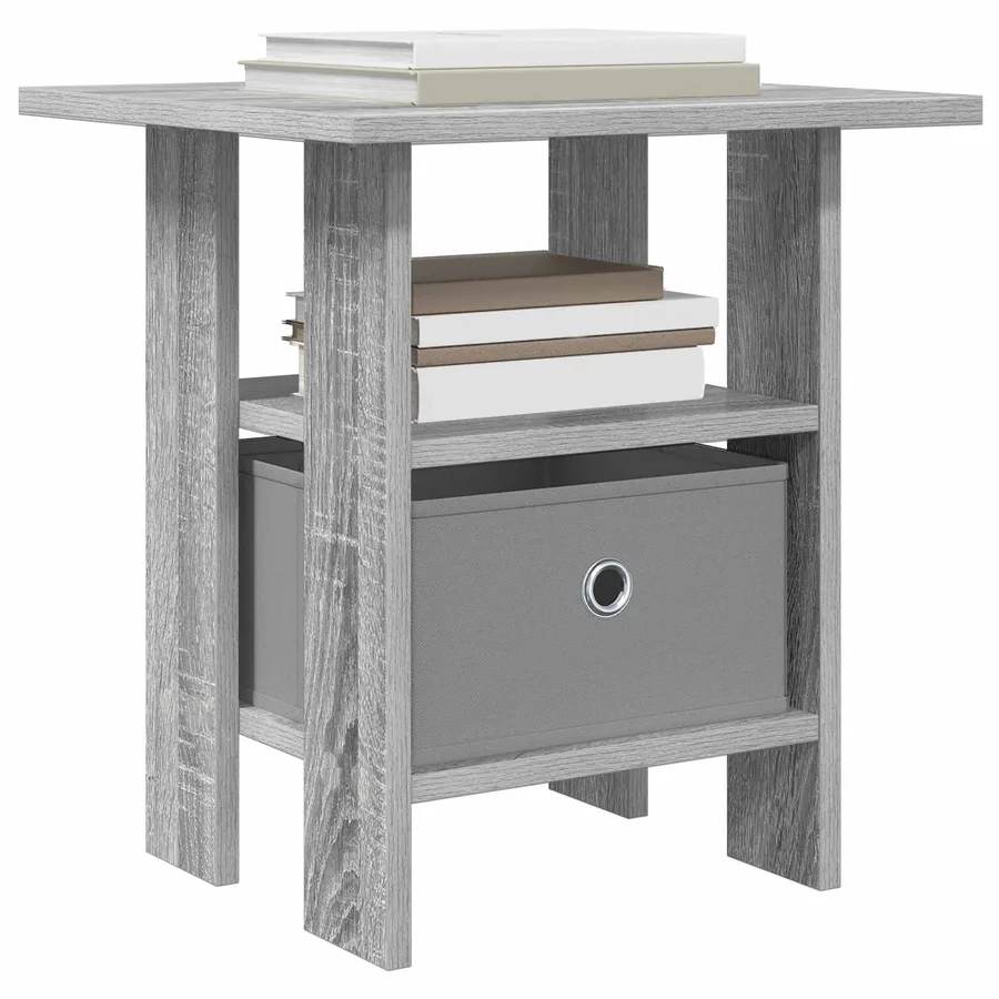 Table de chevet Gris Sonoma 41 x 40 x 45 cm Bois d'ingénierie - 3