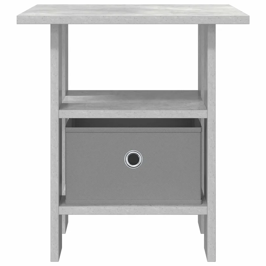 Table de chevet Gris béton 41 x 40 x 45 cm Bois d'ingénierie - 6
