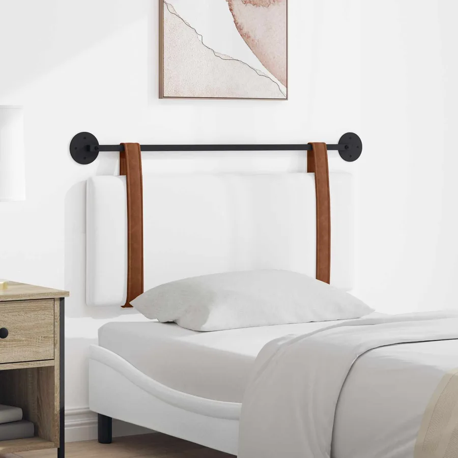 Tête de lit suspendue Blanc PU antique