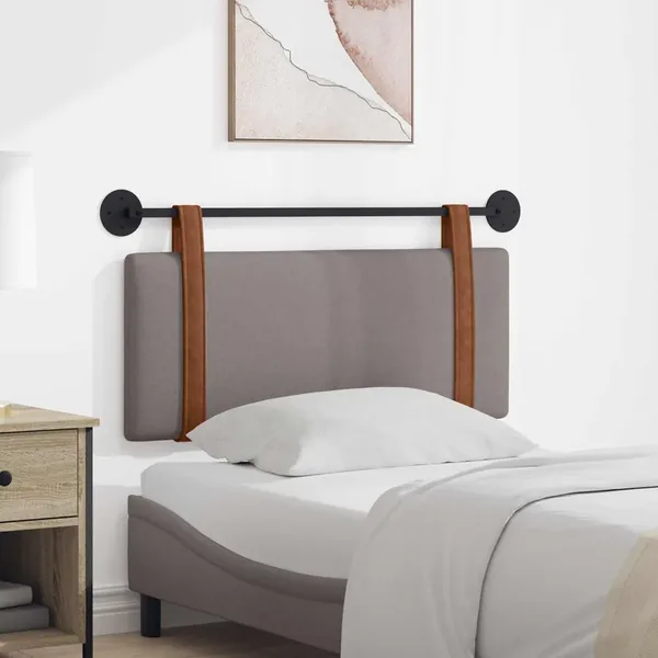 Tête de lit suspendue Taupe PU antique