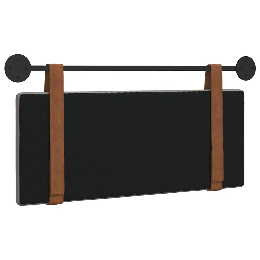 Tête de lit suspendue Taupe PU antique - 7