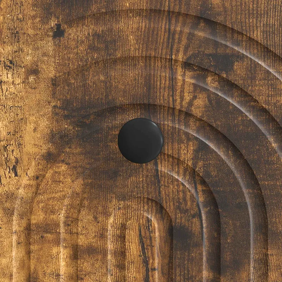 Meuble TV Chêne Fumé 102 x 34,5 x 50 cm Bois d’ingénierie - 10