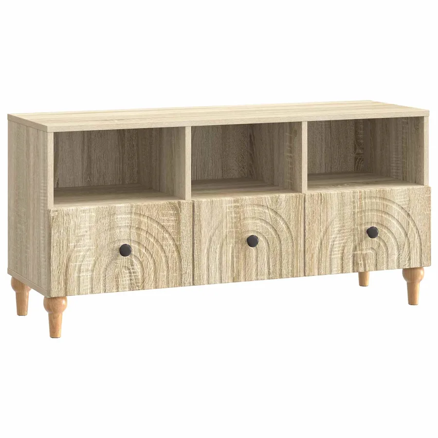 Meuble TV Chêne Sonoma 102 x 34,5 x 50 cm Bois d’ingénierie - 2