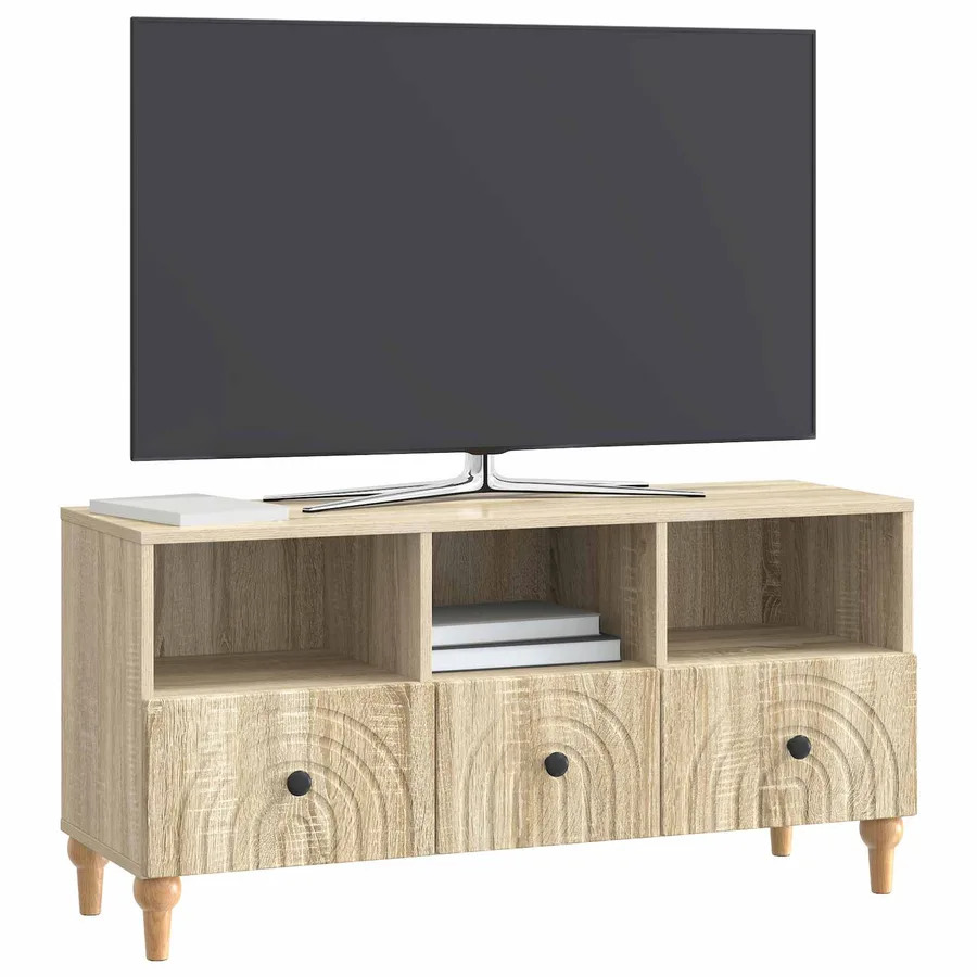 Meuble TV Chêne Sonoma 102 x 34,5 x 50 cm Bois d’ingénierie - 3