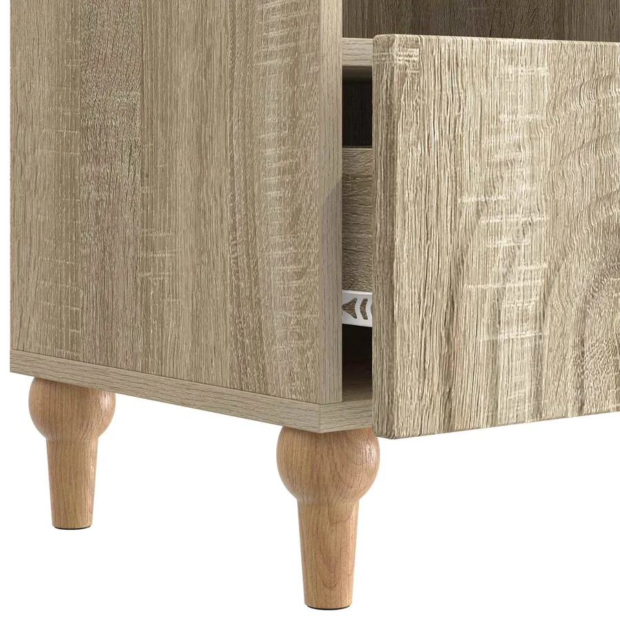 Meuble TV Chêne Sonoma 102 x 34,5 x 50 cm Bois d’ingénierie - 9