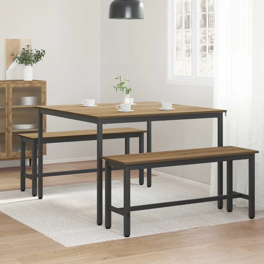 Table de salle à manger / Table de repas 110 x 110 x 75 cm - 4