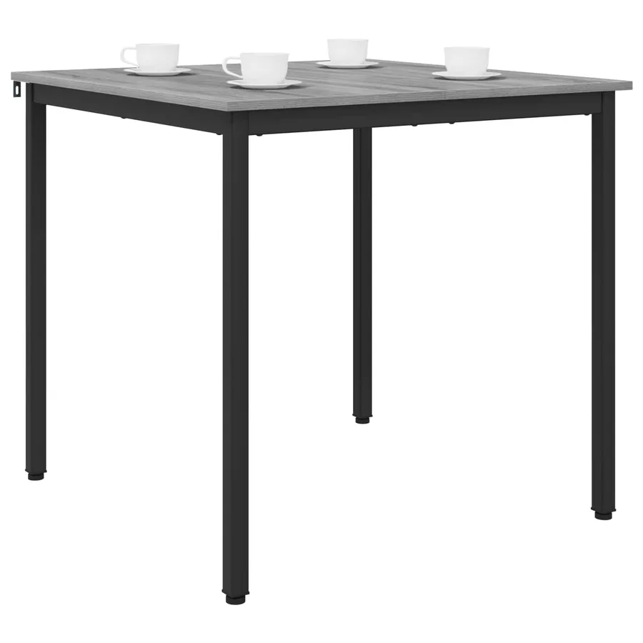 Table de salle à manger / Table de repas 80 x 80 x 75 cm MÉTAL - 3
