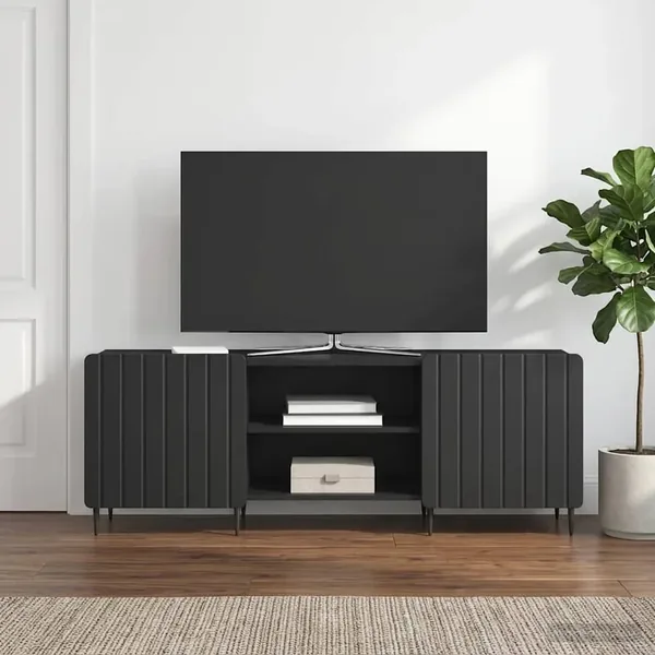 Meuble TV Noir 150 x 31 x 52 cm Bois d'ingénierie