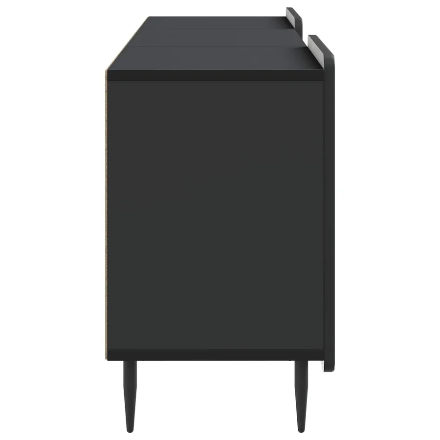 Meuble TV Noir 150 x 31 x 52 cm Bois d'ingénierie - 7