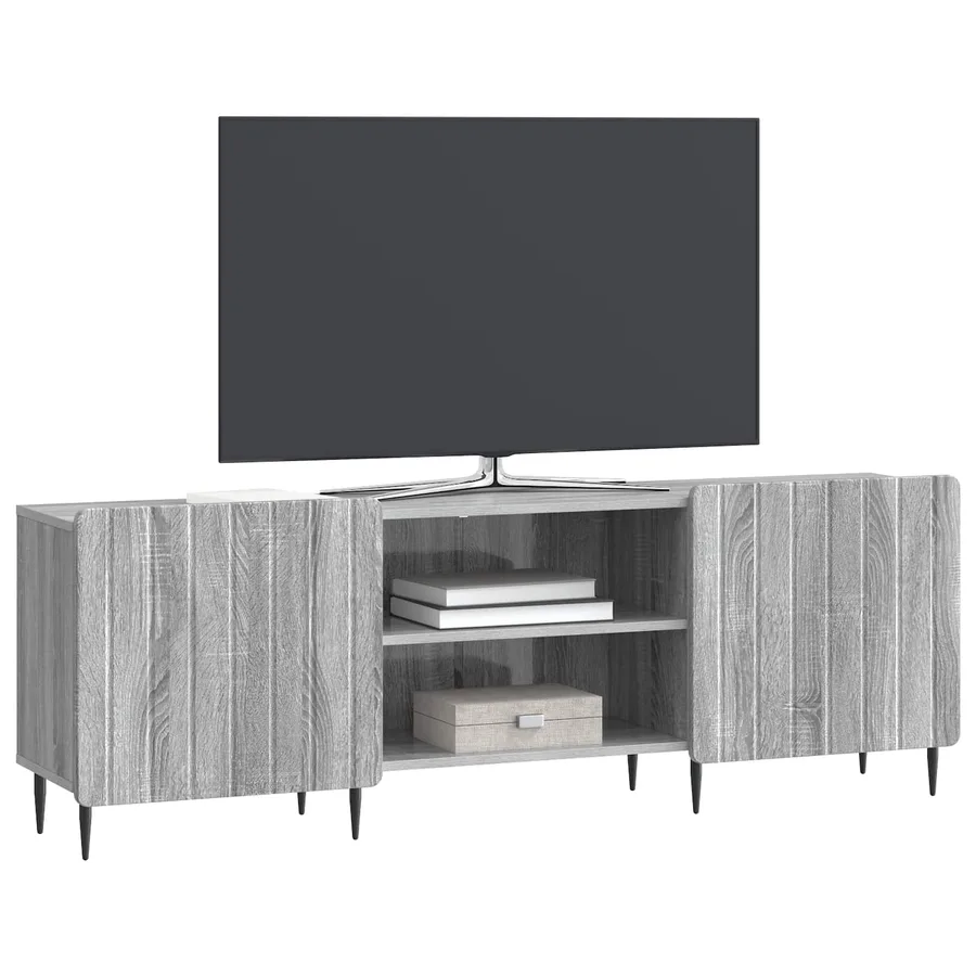 Meuble TV Sonoma gris 150 x 31 x 52 cm Bois d'ingénierie - 3