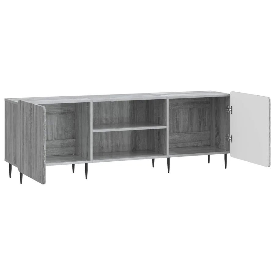 Meuble TV Sonoma gris 150 x 31 x 52 cm Bois d'ingénierie - 5