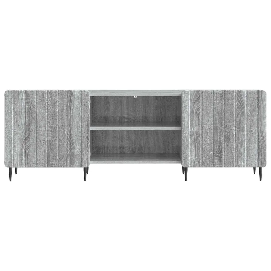 Meuble TV Sonoma gris 150 x 31 x 52 cm Bois d'ingénierie - 6