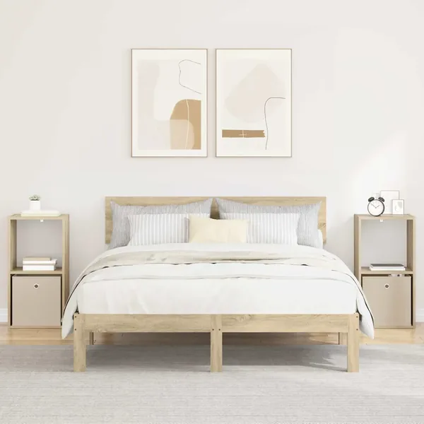 Table de chevet 2 pcs Chêne Sonoma 35 x 32 x 68,5 cm