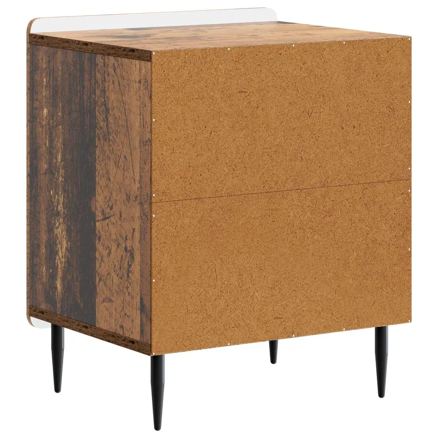 Cabinet de chevet 2 pcs Bois ancien 43 x 34,5 x 52 cm - 9