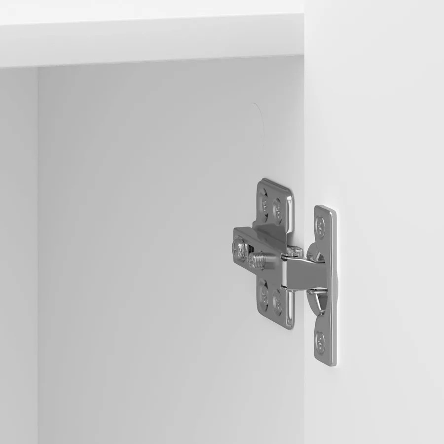 Cabinet de chevet 2 pcs Blanc brillant 43 x 34,5 x 52 cm - 10