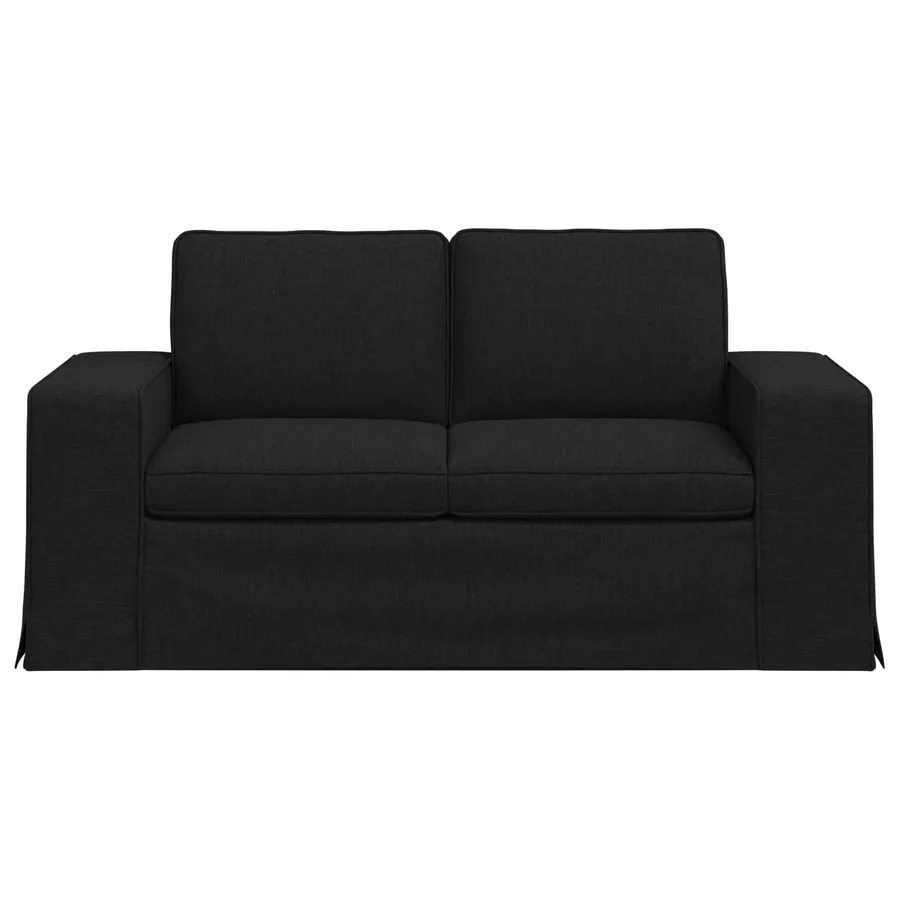 Canapé Noir 162 x 80 x 82 cm tissu - 4