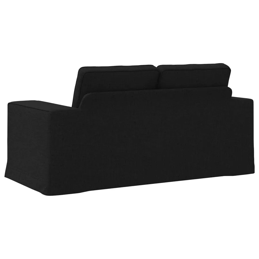 Canapé Noir 162 x 80 x 82 cm tissu - 6