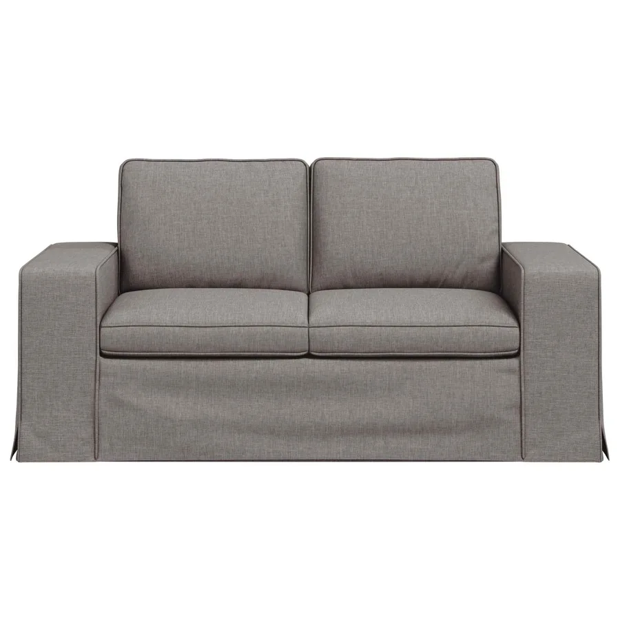 Canapé Taupe 162 x 80 x 82 cm tissu - 4