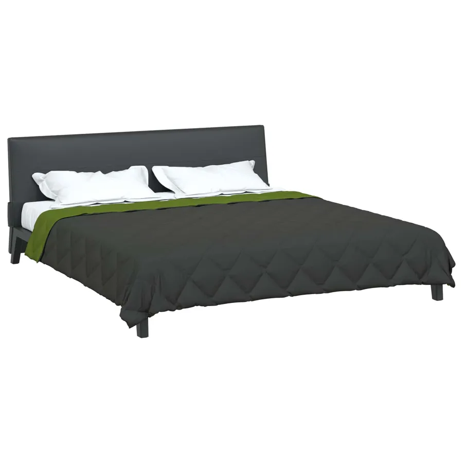 Duvet complet toute l'année Vert et Anthracite 200 x 200 cm - 3