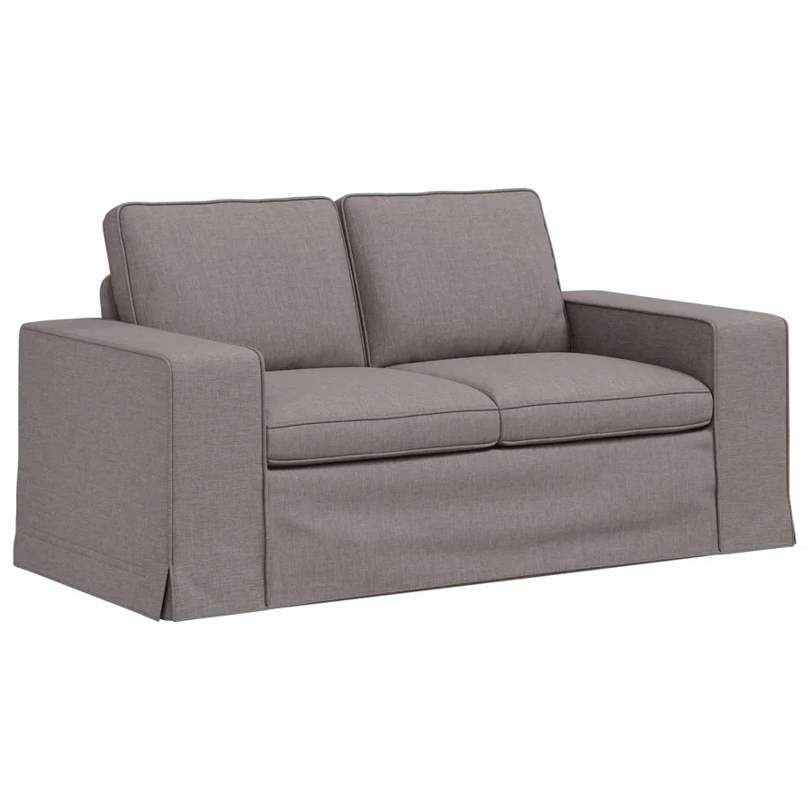 Ensemble de Canapés 2 pcs Taupe 162 x 80 x 82 cm tissu - 5