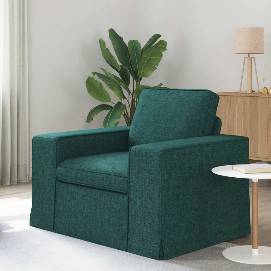 Canapé Vert foncé 103 x 80 x 82 cm tissu