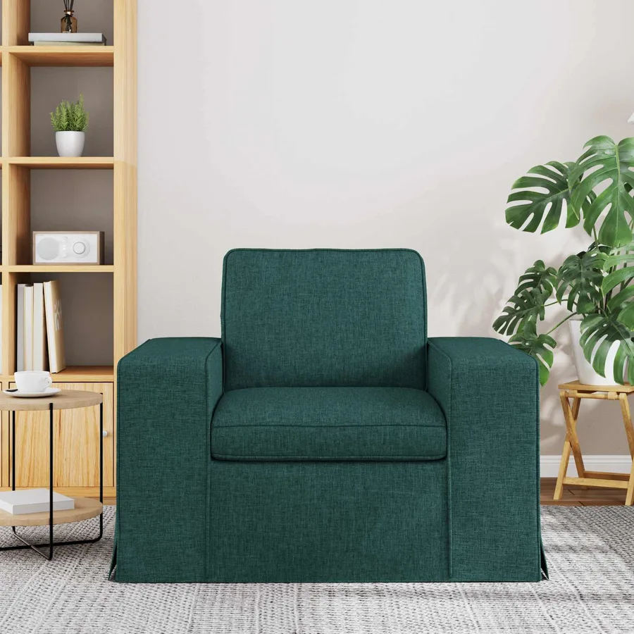Canapé Vert foncé 103 x 80 x 82 cm tissu - 3