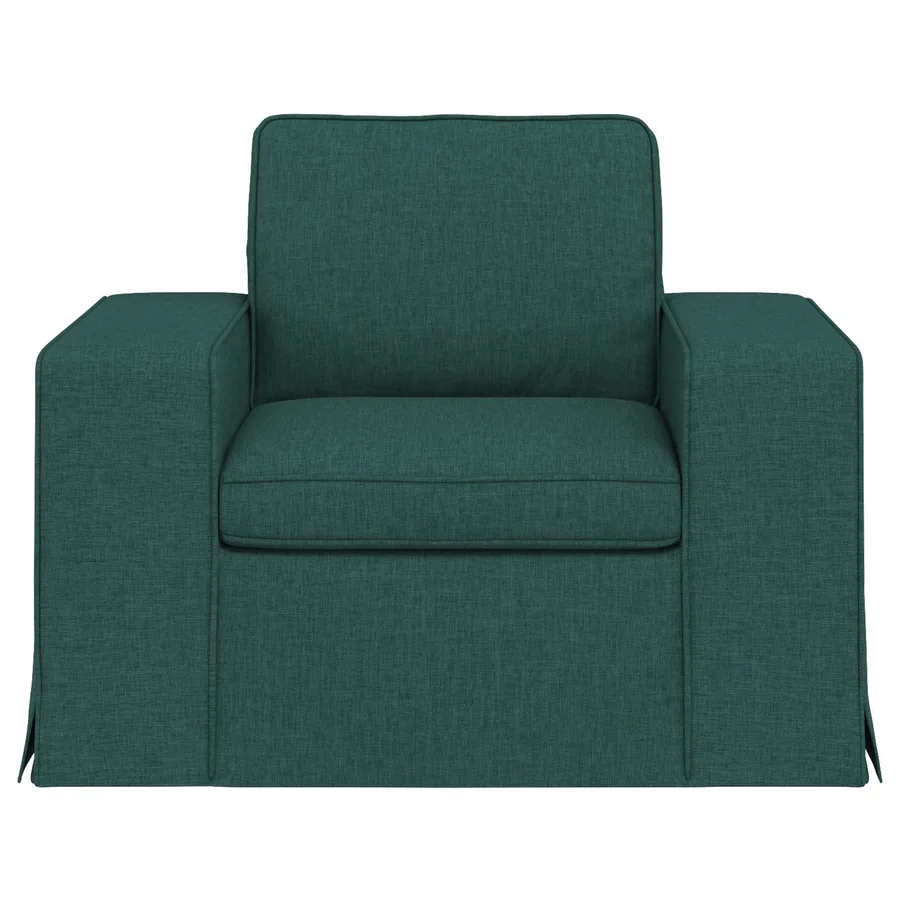 Canapé Vert foncé 103 x 80 x 82 cm tissu - 4