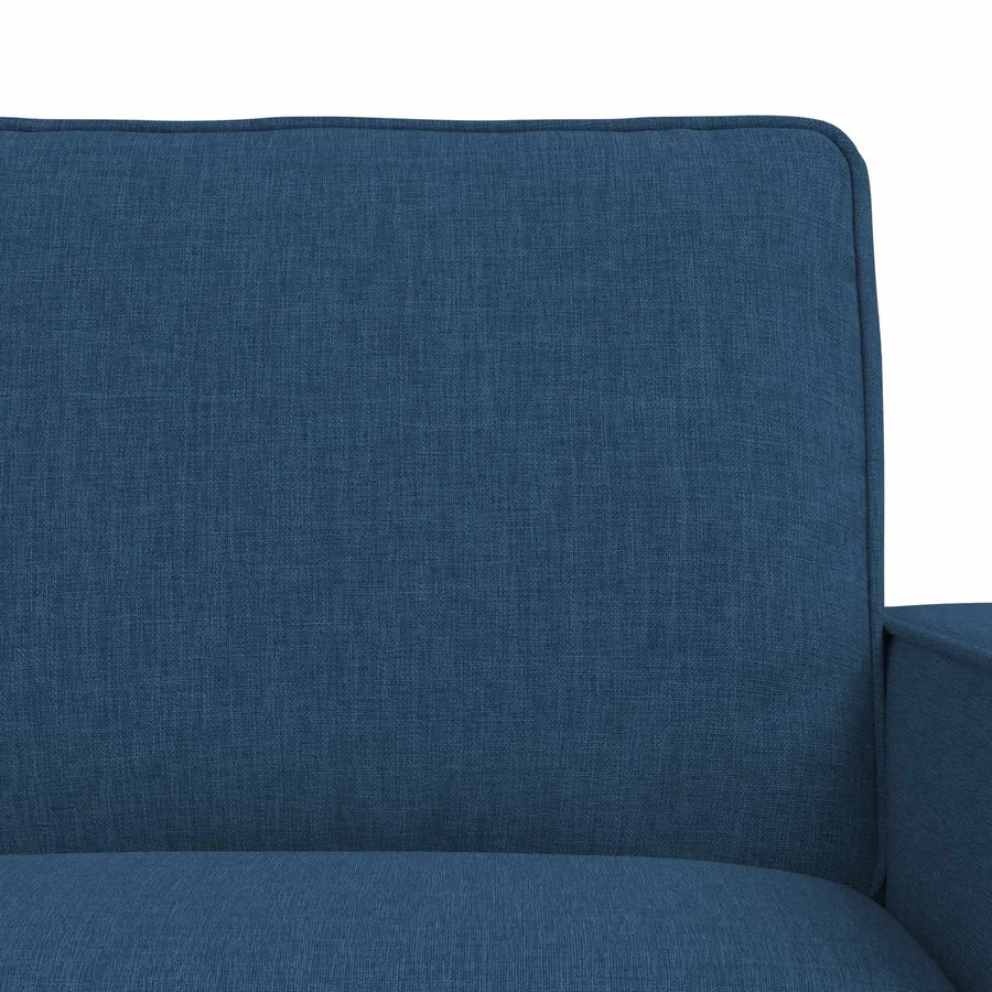 Ensemble de Canapés 2 pcs Bleu 162 x 80 x 82 cm tissu - 6