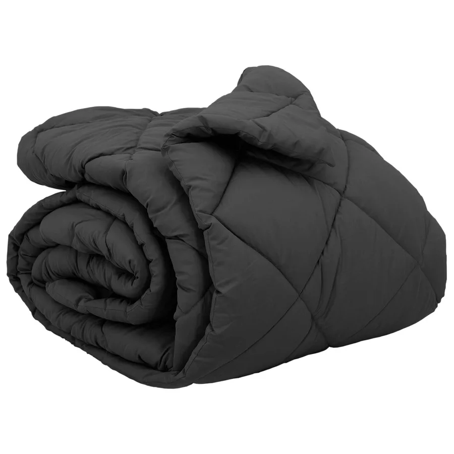 Duvet d'hiver Anthracite 200 x 220 cm Microfibre - 2