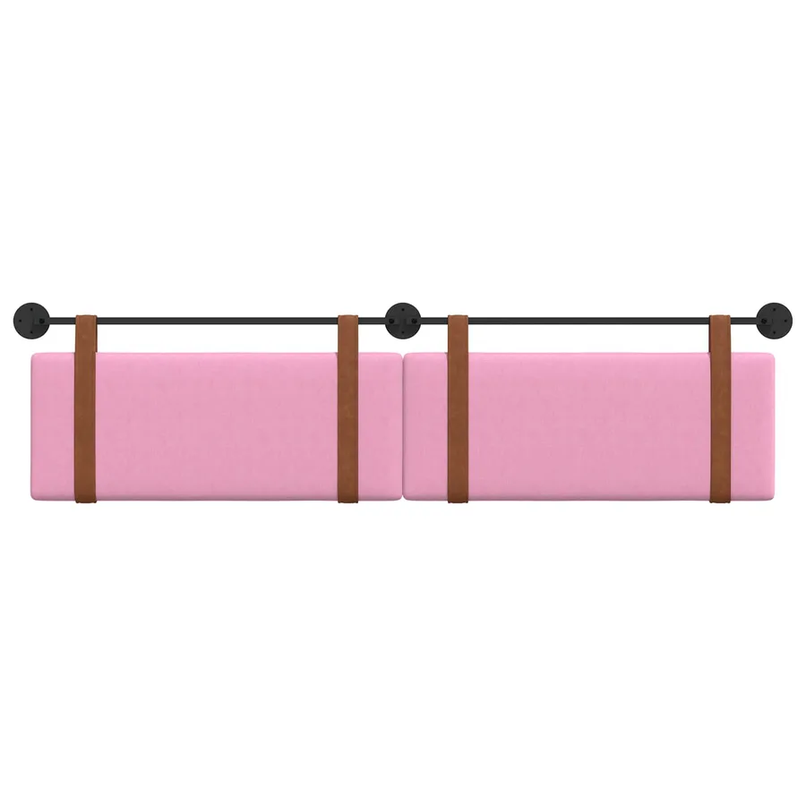 Tête de lit suspendue Rose PU antique - 5