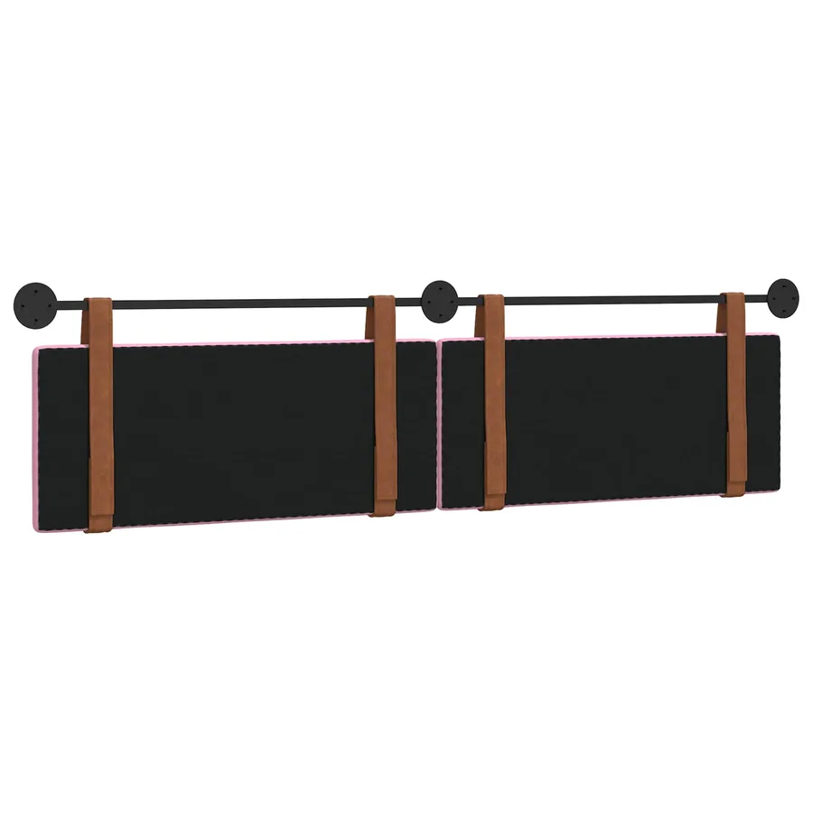 Tête de lit suspendue Rose PU antique - 7