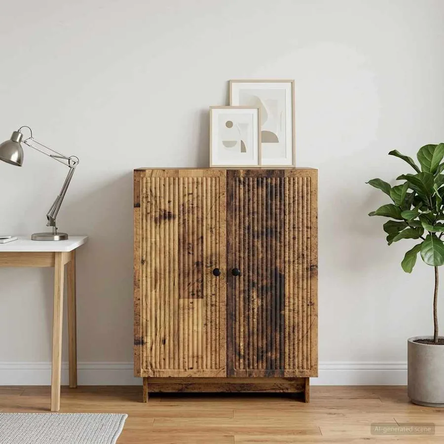 Buffet Bois ancien 66 x 34,5 x 90 cm Bois d'ingénierie - 4