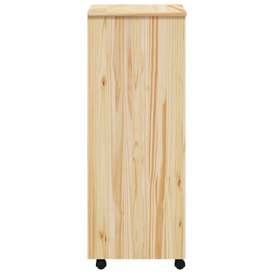 Cabinet Roulant avec Tiroirs avec roue MOSS Vernis transparent - 6