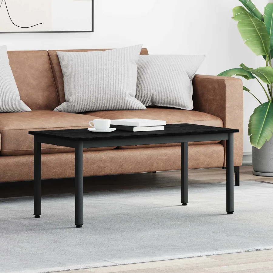 Table basse Chêne noir 100 x 50 x 45 cm Bois d'ingénierie