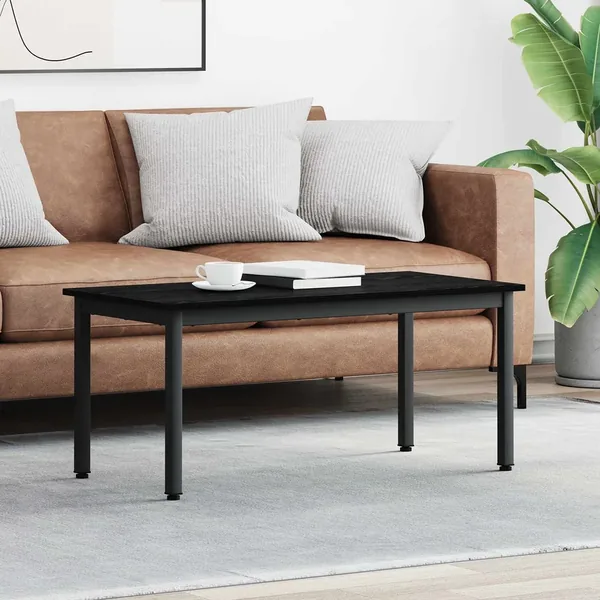 Table basse Chêne noir 100 x 50 x 45 cm Bois d'ingénierie